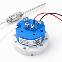 K Type Thermocouple Temperature Transmitter Module 4-20mA Output DC24V 0.2% FS Resin Head Mount IP65 USB Industrial High Temp