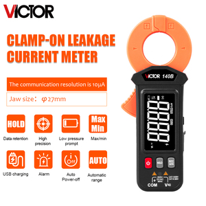 VICTOR 140B AC Fuga Corrente Braçadeira Medidor AC100A DC/AC600V Recarregável 27mm Braçadeira Tamanho Braçadeira Multímetro - Product Image 6