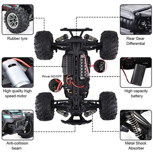 KY-1899 1/16 a quattro ruote motrici da corsa in scala reale modello di auto telecomandata 36 km/h veicolo ad alta velocità auto da arrampicata su tutti i terreni - Product Image 5