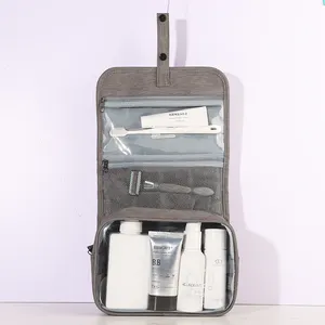 กระเป๋าเครื่องแป้งแบบแขวนสำหรับผู้ชายและผู้หญิงกระเป๋าเก็บอุปกรณ์ในห้องน้ำแบบพกพาสำหรับเดินทาง