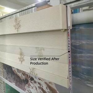 Tissu floral brodé sans fil Zebra Shades Double Sheer Roller Window Shades - Product Image 2