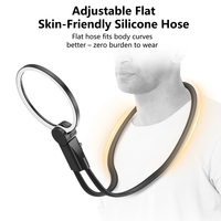 Wufan Factory Direct Camping Hands Free Magnifying Glass, Flexible Silicone Hose LED Magnifier for Outdoor Use