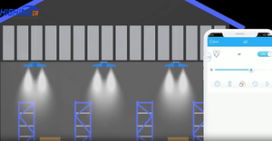 Hishine K7 200W cho LED tuyến tính ánh sáng bay cao cho Nhà kho lớn hội thảo công nghiệp IP65 cầu lông 5000K CCT nhôm đèn - Product Image 3