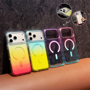 เคสแม่เหล็กสีสันสดใสสำหรับ iPhone 18 Pro Max ฝาหลังอะคริลิกใสสำหรับ iPhone 18 Pro, 17 Pro Max, 16, 15 - Product Image 1