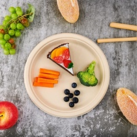 Bandeja Ecológica Desechable de Fibra de Caña de Azúcar, Biodegradable, Compostable, Resistente a la Grasa, Apta para Alimentos, para Envasado de Snacks