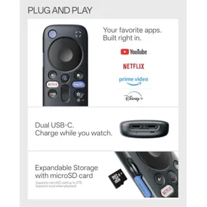 RayNeo Pocket TV <span class=keywords><strong>Pro</strong></span> avec appareil GTV, Plug & Play, divertissement Wi-Fi, autonomie de 55H, fabriqué en Chine continentale - Product Image 4