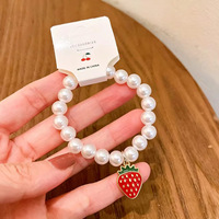 Nouveau bracelet en perles de style princesse de dessin animé sur le thème de l'océan pour enfants, bijoux en gros