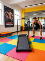 Équipement de gymnastique à domicile unisexe tapis de course VR durable avec station d'entraînement de la poitrine moteur électrique de bonne qualité pour l'entraînement