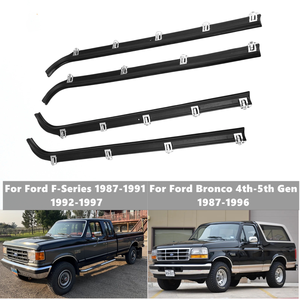 Juego de burletes de fieltro antirruido para ventanillas de puerta de automóvil Ford <span class=keywords><strong>F</strong></span>-<span class=keywords><strong>150</strong></span> <span class=keywords><strong>F</strong></span>-250 <span class=keywords><strong>F</strong></span>-350 y <span class=keywords><strong>Bronco</strong></span> 1987-1996 - Product Image 6