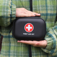 Mini trousse de premiers soins compacte, étanche, à coque rigide, trousse médicale d'urgence pour les voyages, le bureau, la randonnée, le camping, la survie en plein air