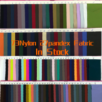 Stock lot couleurs 4 way stretch 73 nylon 27 spandex body double face pantalon de yoga tissu