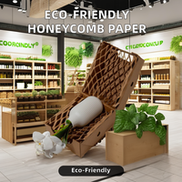 Papier artisanal alvéolé AOBO 80 g/m² compostable et recyclable en pâte de bois vierge, doublement couché au kaolin, facile à déchirer, non couché