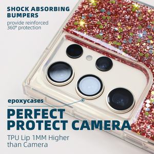 Coques de téléphone S24 Ultra tendance, fabriquées par des fabricants de source, avec paillettes époxy, TPU 2 mm, pour Samsung, pour Galaxy, coque époxy - Product Image 5