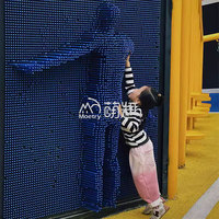 Moetry Extra Size Human Clone Box Interactive Pin Board Plastic 3D Pin Art Screen for Entertainment Center