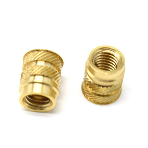 Brass Knurled Nut Custom Size Metric Thread Round Head Natural Finish Precision Hardware <b>Fastener</b> - Product Image 1