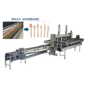 Full automatic one time spoon making machine /wooden spoon ,fork forming machine production line