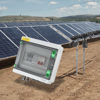 Boîtier de combinateur de panneaux solaires photovoltaïques Tulabu 1 entrée 1 sortie DC1000V, boîtier de combinateur en plastique pour système solaire DC 1000V avec courants de 100A, 32A, 63A, 30A