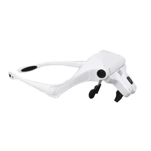 5 Adjustable Lens Double LED Head Wearing Eyewear Magnifier For Close Working Group