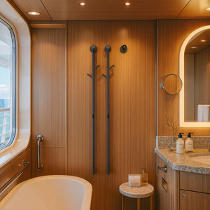 Minimalist ische Heizung Elektrischer beheizter Handtuch halter aus Edelstahl Elektrischer Handtuch wärmer Vertikal beheizter Handtuch halter - Product Image 5