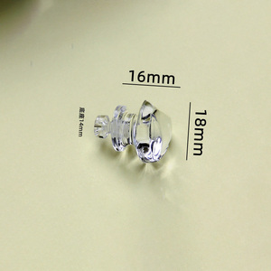Clear Acrylic Crystal Diamond <strong>Knobs</strong> Decorative Drawer <strong>Dresser</strong> Cabinet Handles with Mounting Screws <strong>for</strong> Kitchen Use - Product Image 5