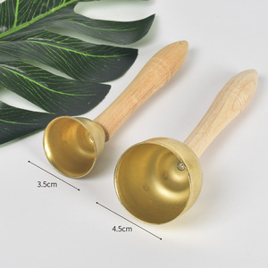 Venta al por mayor de campanas de mano musicales, campanillas, juguetes, anillo de metal, campana de mano para bebé - Product Image 2