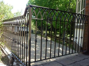 <span class=keywords><strong>Barandilla</strong></span> de <span class=keywords><strong>escalera</strong></span> de hierro forjado rústico de bonito diseño, fácil instalación con función a prueba de corrosión para uso interior - Product Image 3