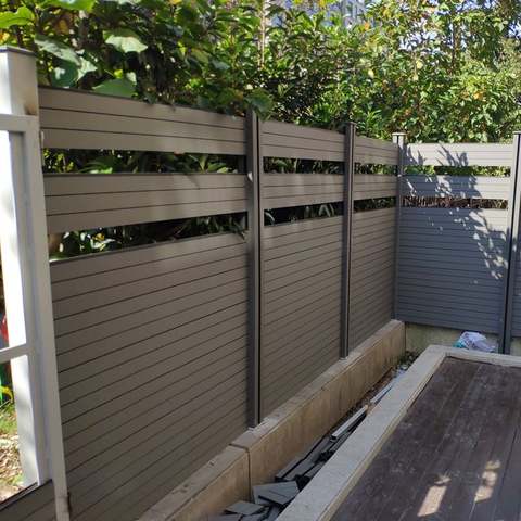 High Quality Easy Installation Outdoor Waterproof Panel Garden Composite Fencing Fence