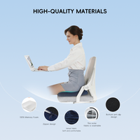 Coussin de siège orthopédique personnalisable en mousse à mémoire de forme haute densité YUE RISE pour chaise de bureau, en tissu maillé, soulagement de la douleur