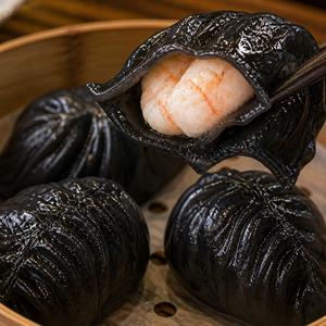 Dumplings aux crevettes et truffes noires surgelés, saveur truffe noire, Dim Sum, support OEM ODM, MOQ 100KG - Product Image 2