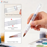 Yihuale – Lot de 4 pinceaux aquarelle auto-hydratants à réservoir d'eau pour peinture colorée