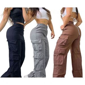 <span class=keywords><strong>Pantalones</strong></span> Cargo de Mezclilla con Diseño Semi-Elastico, Estilo Versátil para <span class=keywords><strong>Mujer</strong></span>, Moda Actual - Product Image 3