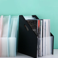 Porte-documents vertical multi-couches A4 en PP, organiseur de documents de bureau, dossier portable