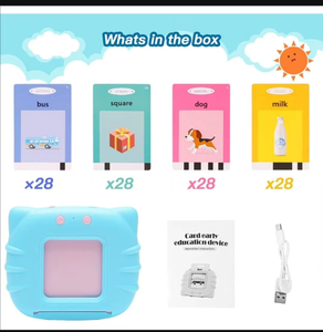 แฟลชการ์ด224ของเล่นพลาสติกเพื่อการศึกษาหลายภาษาของขวัญเพื่อการศึกษาสำหรับเด็กก่อนวัยเรียนเด็กวัยหัดเดินสุนทรพจน์การบำบัดด้วยการเรียนรู้ - Product Image 4