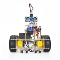 Kit de Coche Robótico Programable Tscinbuny 4WD, Seguimiento de Líneas y Evitación de Obstáculos, Kit Educativo STEM para Estudiantes