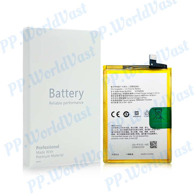 5000mAh 18 Month Warranty High Quality Phone Battery for OPPO BLP915 A58X A57 5G Original Lithium Battery CE FCC Certified
