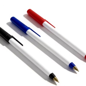 Meilleur stylo publicitaire en plastique très bon marché avec logo personnalisé, stylo à bille simple pour promotion - Product Image 6