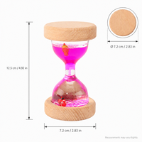 Bouteille sensorielle à visière en forme d'entonnoir EDUsense en bois de hêtre et acrylique, jouet Montessori apaisant pour le suivi visuel et la stimulation sensorielle, pour enfants et adultes