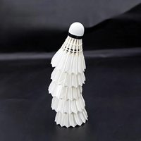 Volants de badminton T-4 haute stabilité - Plumes d'oie de classe B avec base en liège à 2 couches (OEM direct usine)