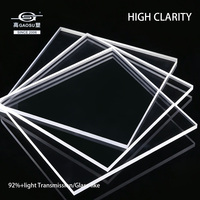 Plaque en acrylique optique coulée à haute transmission lumineuse (93%), résistante aux intempéries, transparente, en PMMA, pour fenêtre de toit, lucarne