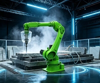 Bras de robot industriel à 6 axes LT2100-E-6, portée de 2100 mm, poids du robot de 750 kg pour la fabrication, la manutention et le soudage