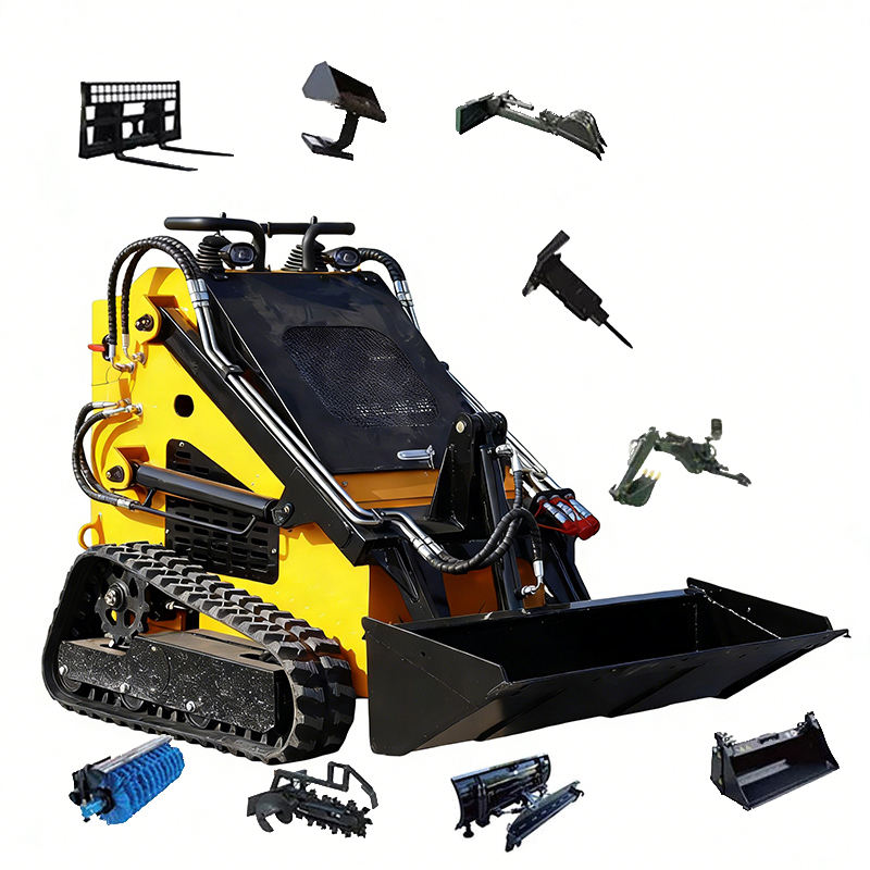 Kubota Powered Diesel Engine Mini Crawler Skid Steer Loader with Low ...