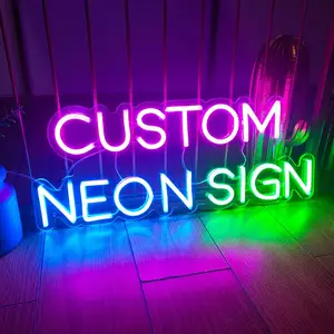 Wedding Background Wall Hanging Wing Shape Neon Signage Custom Led Angel Fairy Wings Neon Sign For Shop Advertising