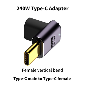<span class=keywords><strong>USB</strong></span> C Bộ Chuyển Đổi Góc Phải Pd 240W 40Gbps 90 Độ <span class=keywords><strong>USB</strong></span> C <span class=keywords><strong>Adapter</strong></span> Nam Để Nữ <span class=keywords><strong>USB</strong></span> C <span class=keywords><strong>L</strong></span> Hình Dạng <span class=keywords><strong>Adapter</strong></span> Với 8K 60Hz Video - Product Image 3
