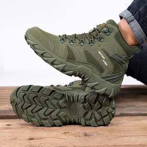 Bottes de randonnée Kaiyan pour hommes, en daim noir, doublure en mesh, semelle intermédiaire en EVA, bout fermé, semelle extérieure en caoutchouc, respirantes, toutes saisons, chaussures d'extérieur - Product Image 4