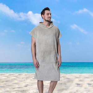 ผ้าขนหนูชายหาดไมโครไฟเบอร์สำหรับผู้ใหญ่ แบบใช้แล้วทิ้ง ซึมซับน้ำได้ดี แห้งเร็ว สีเทา ไม่ติดทราย ใช้ได้ทุกฤดู คุณภาพสูง แบบ unisex - Product Image 2