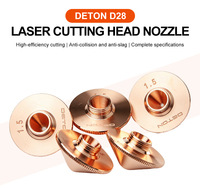 Tête de découpe laser à fibre 28 mm M11 à double et simple couche avec buse en cuivre, pièces de rechange pour la découpe de l'acier