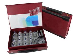 <span class=keywords><strong>Set</strong></span> bekam vakum kotak PVC merah, 10 buah peralatan terapi bekam profesional - Product Image 3