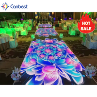 Écran de connexion modulaire à affichage Led clé en main 2By3 mètres mur vidéo piste de danse 3D pour scène de mariage