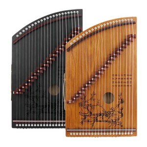 Mini instrument d'entraînement Guzheng, 21 cordes en bois, portable, pour débutants, entraînement des doigts - Product Image 2