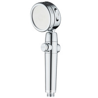 Cabezal de Ducha Presurizado de Mano con Interruptor, Alta Presión, Tres Ajustes, Filtro de Purificación de Agua para Baño, Diseño Delgado